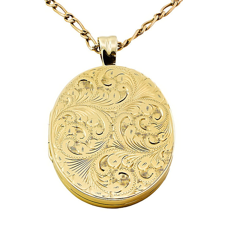 9ct gold 22.2g 22 inch Locket with chain